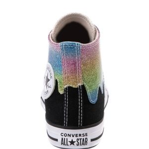 Glitter paint drip converse
